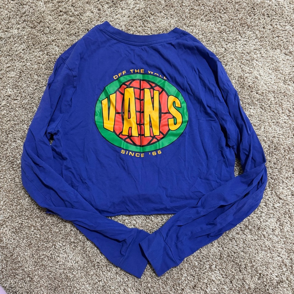 Vans Blue Long Sleeve Shirt